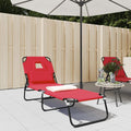 Folding Sun Lounger Oxford Fabric&Powder-Coated Steel