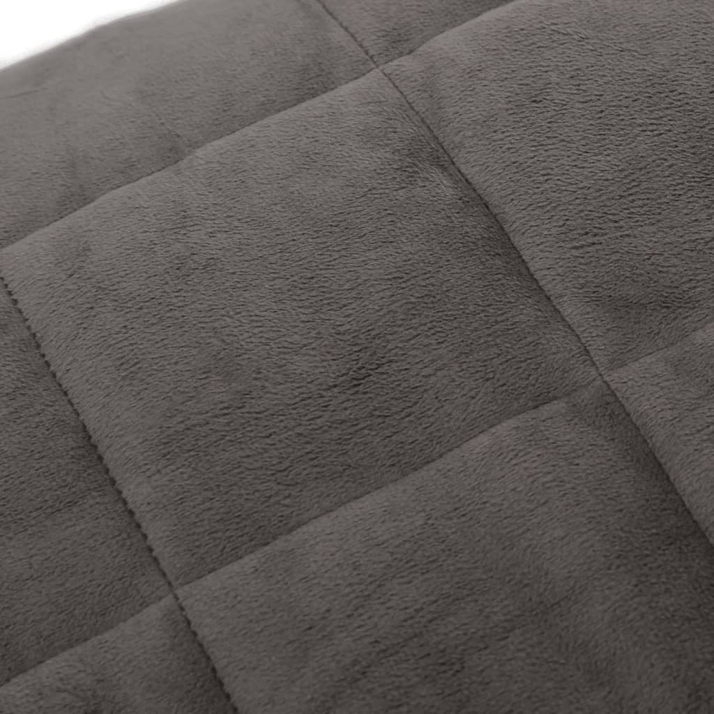 Weighted Blanket Grey 10kg Single 135 x 200cm Brushed Microfibre