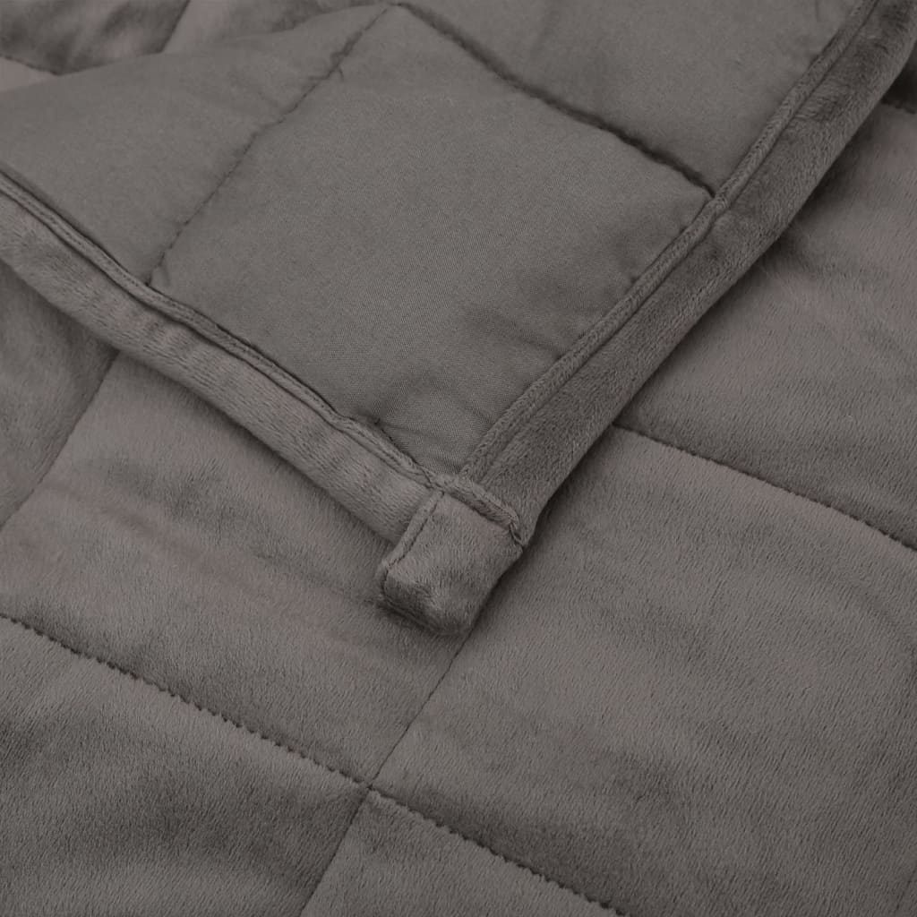 Weighted Blanket Grey 10kg Single 135 x 200cm Brushed Microfibre