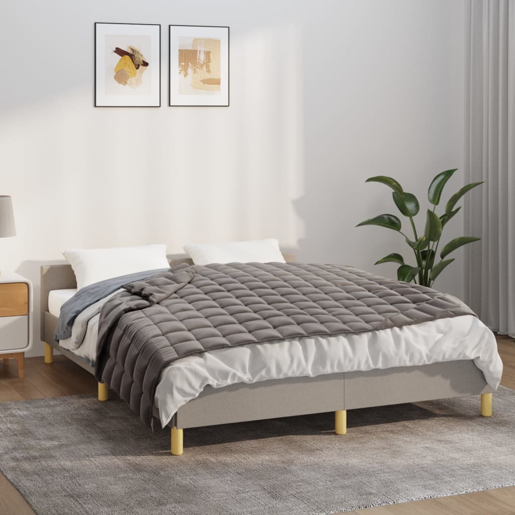 Weighted Blanket Grey 10kg Single 135 x 200cm Brushed Microfibre