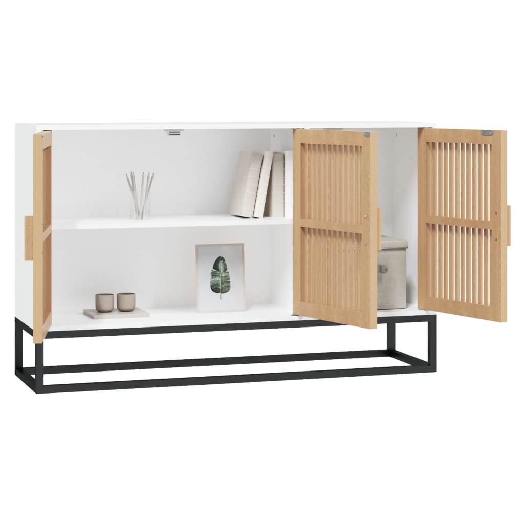 Sideboard 105X30X65 Cm Engineered Wood brown black white 105 cm