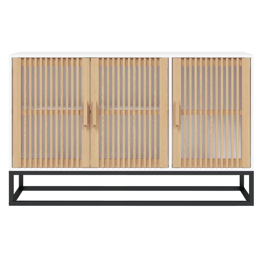 Sideboard 105X30X65 Cm Engineered Wood brown black white 105 cm