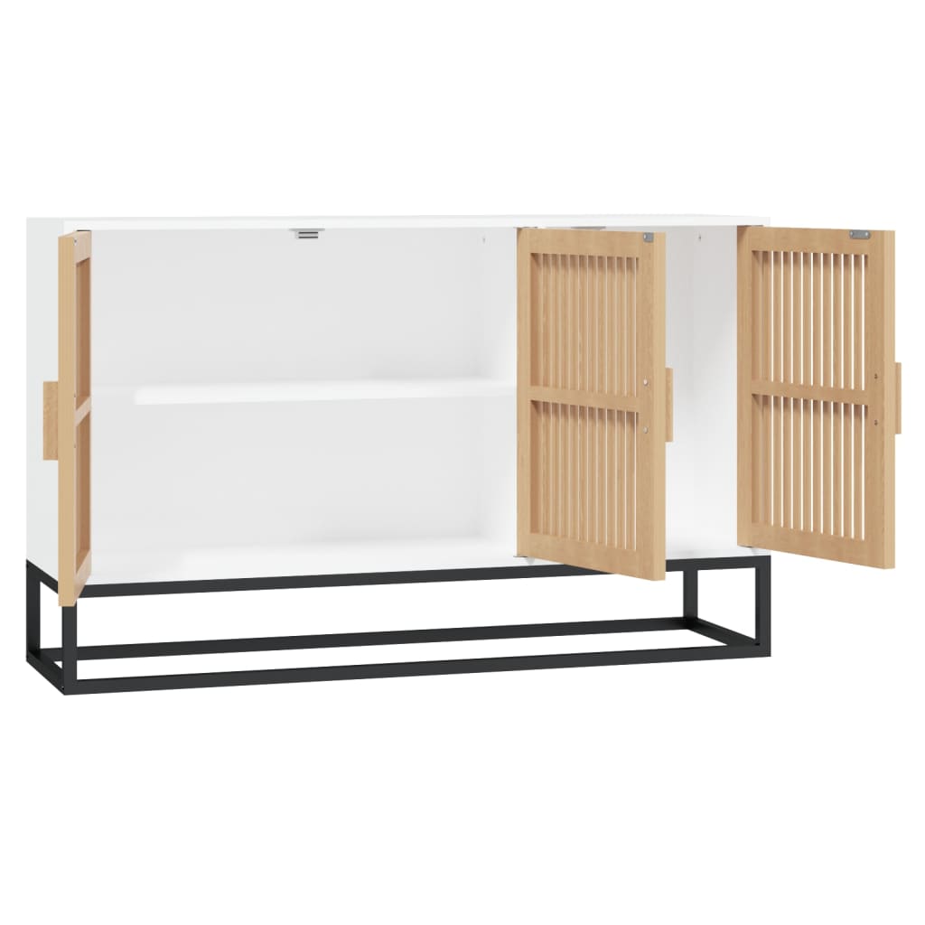 Sideboard 105X30X65 Cm Engineered Wood brown black white 105 cm