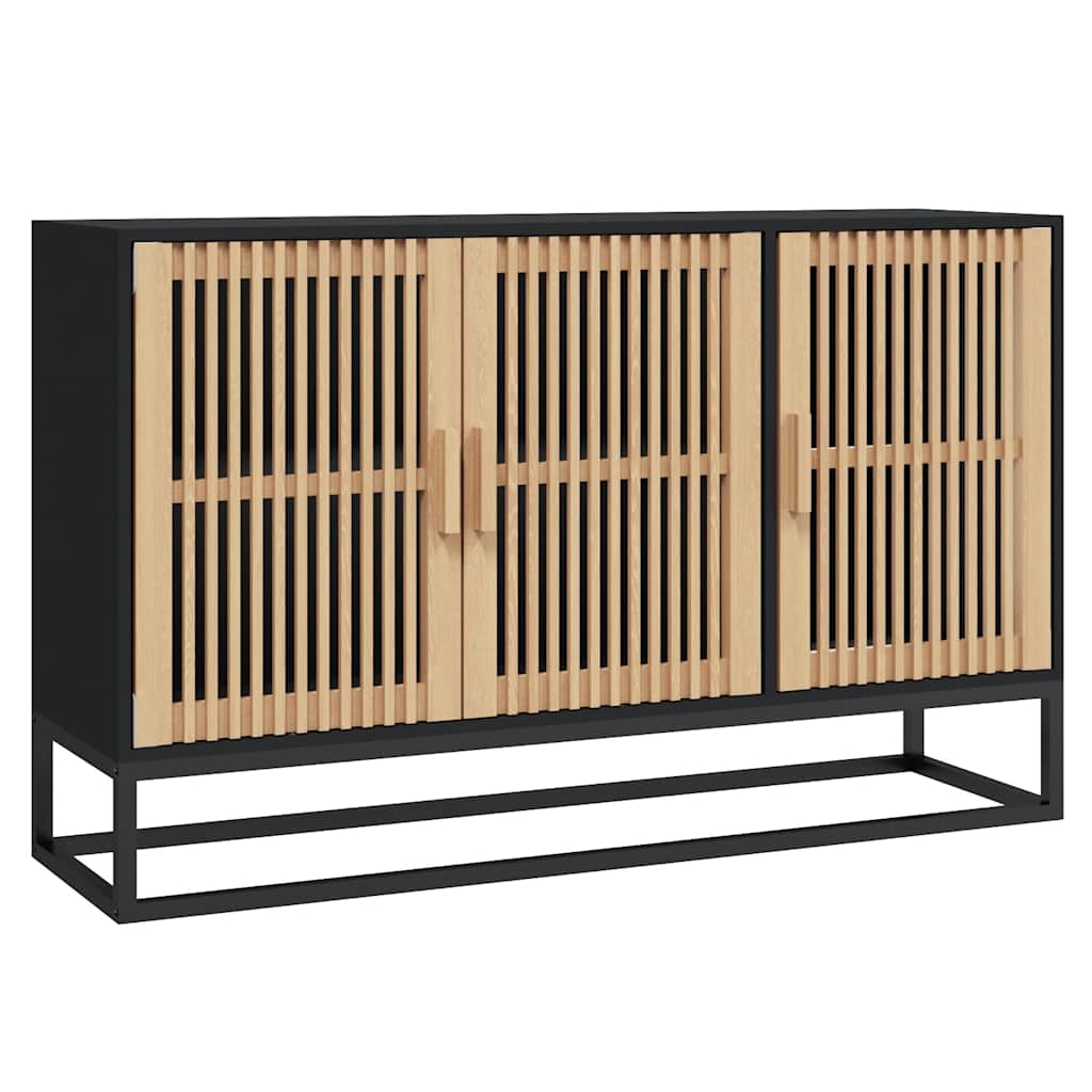 Sideboard 105X30X65 Cm Engineered Wood brown black white 105 cm