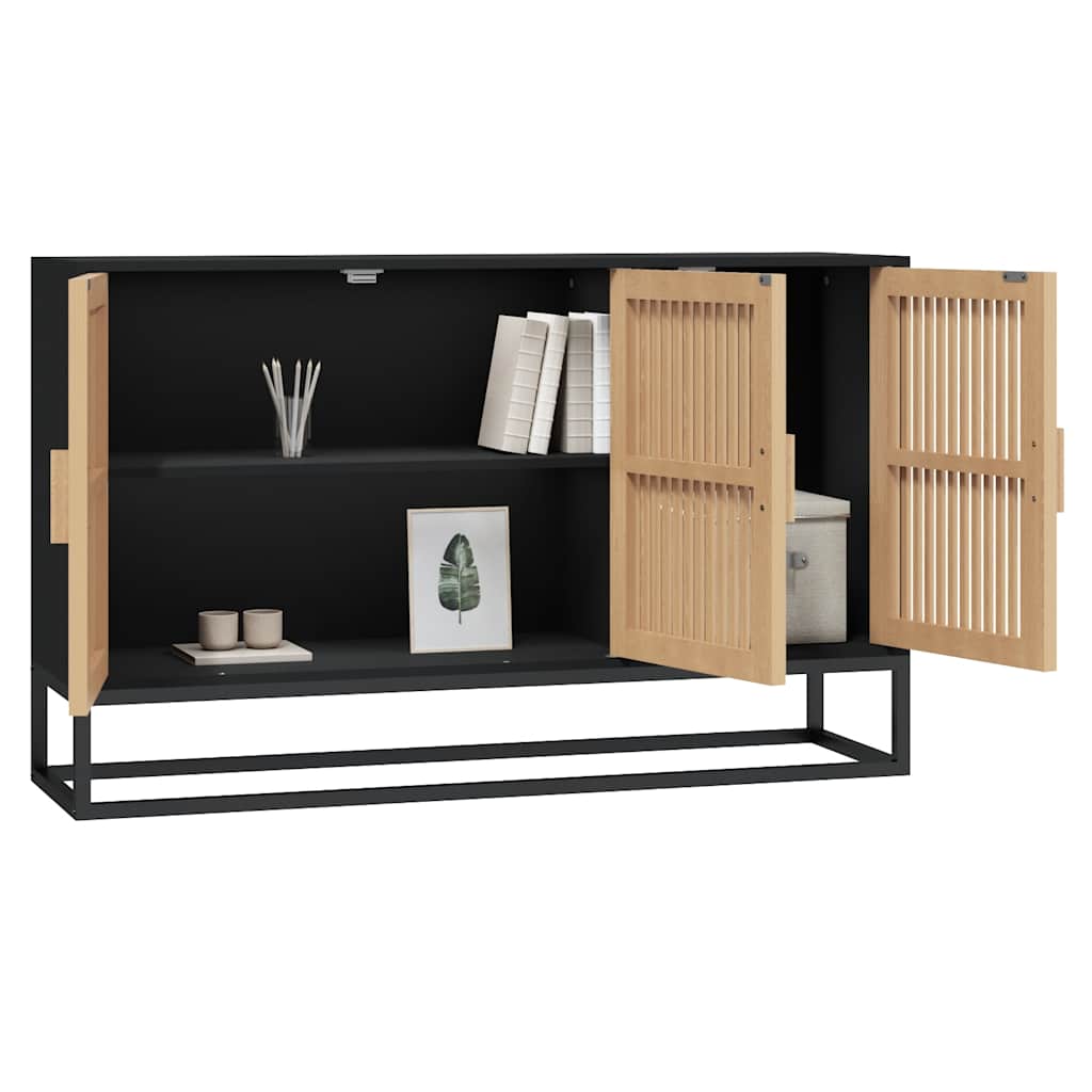 Sideboard 105X30X65 Cm Engineered Wood brown black white 105 cm