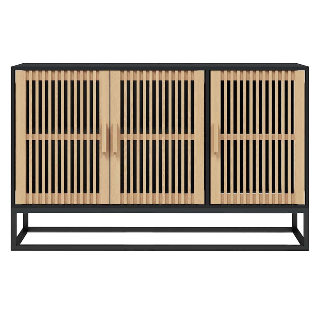Sideboard 105X30X65 Cm Engineered Wood brown black white 105 cm