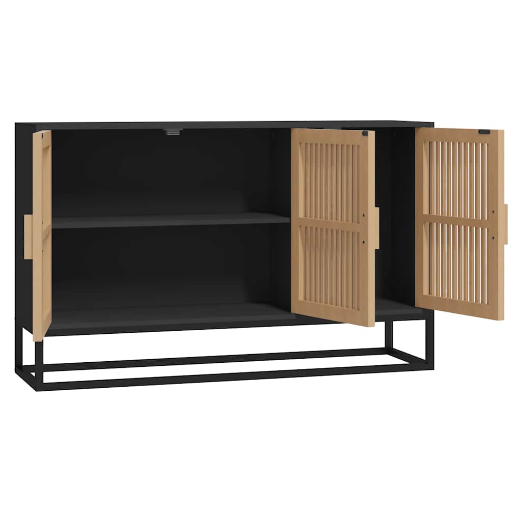Sideboard 105X30X65 Cm Engineered Wood brown black white 105 cm
