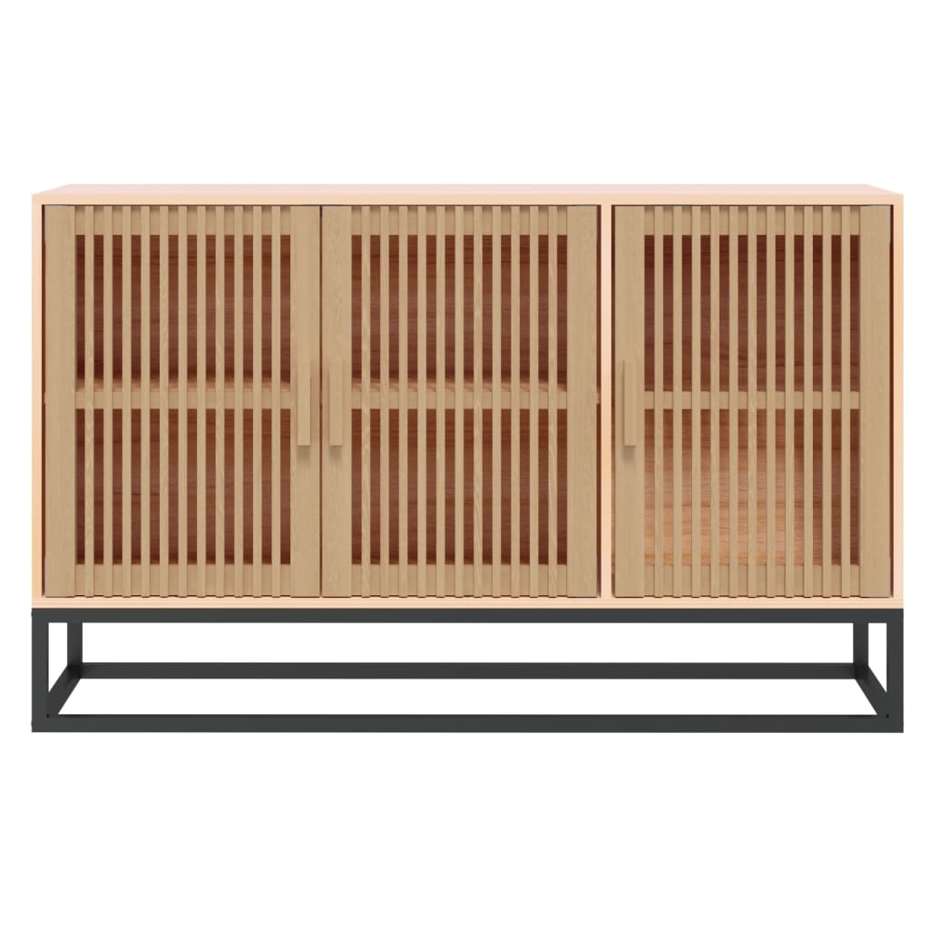 Sideboard 105X30X65 Cm Engineered Wood brown black white 105 cm