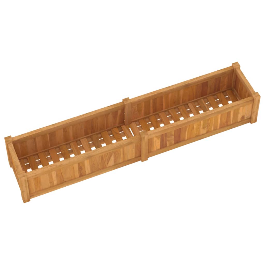 Raised Bed Solid Wood Teak