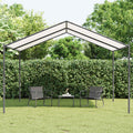 Gazebo White 4 X 4 X 2.6 M Steel And Polyester