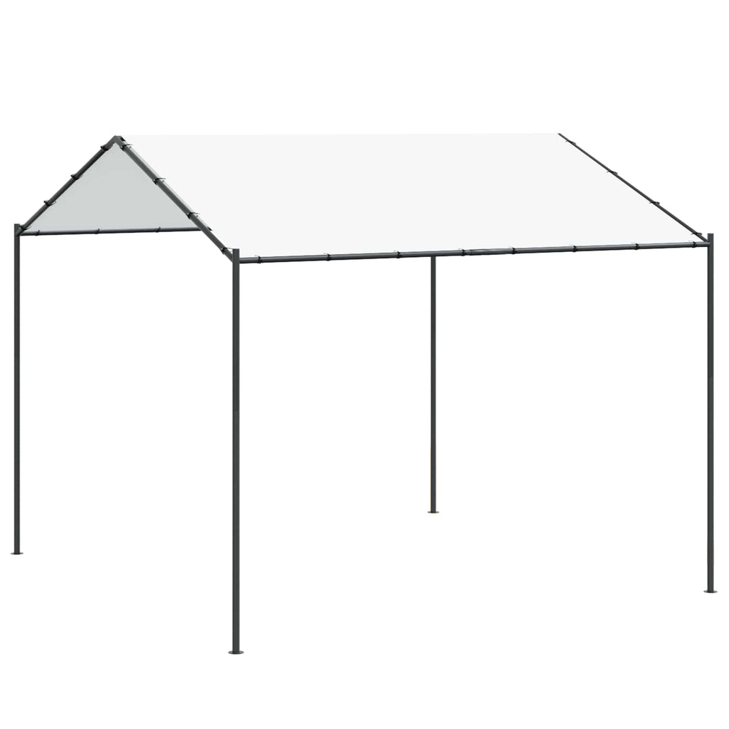 Gazebo White 4 X 4 X 2.6 M Steel And Polyester