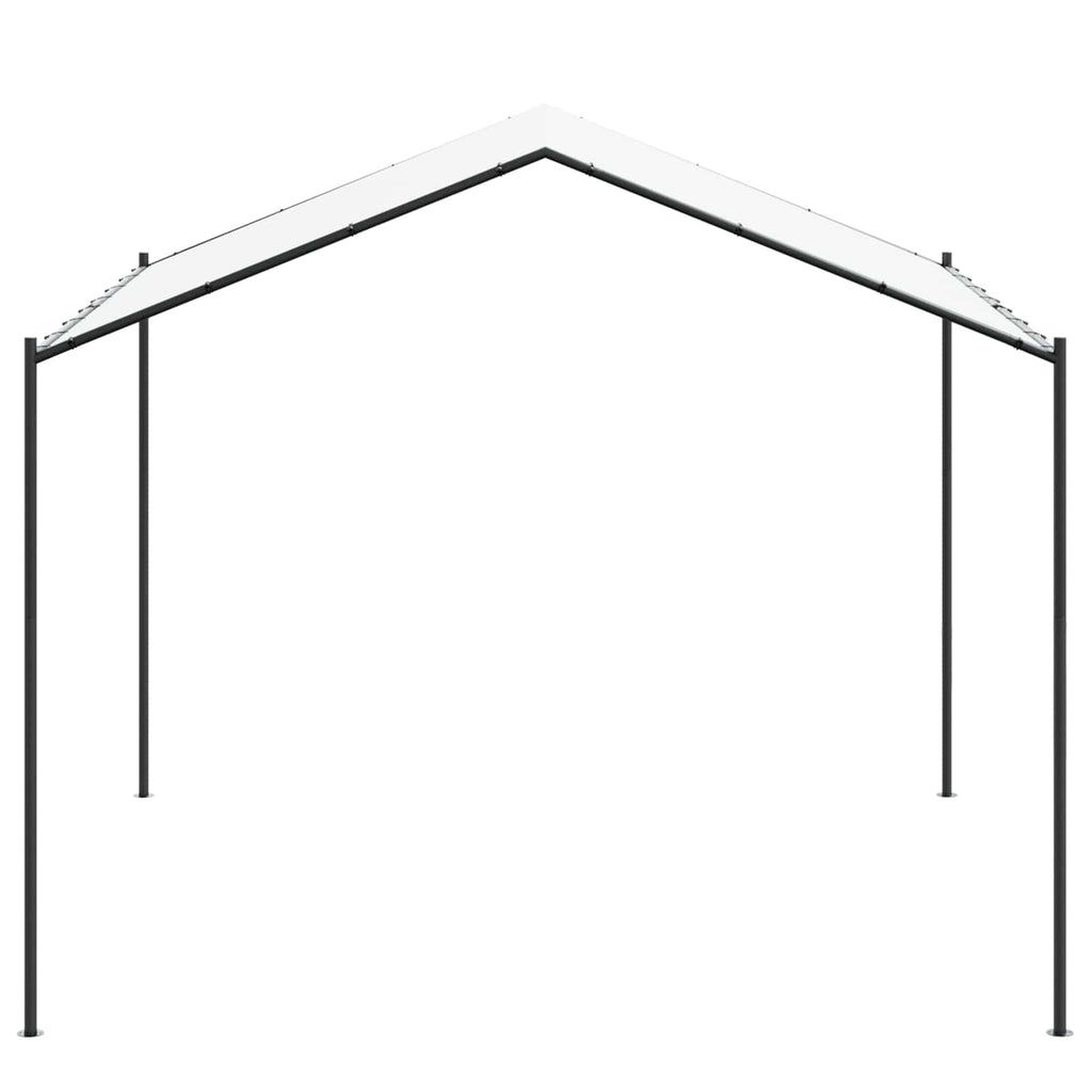 Gazebo White 4 X 4 X 2.6 M Steel And Polyester