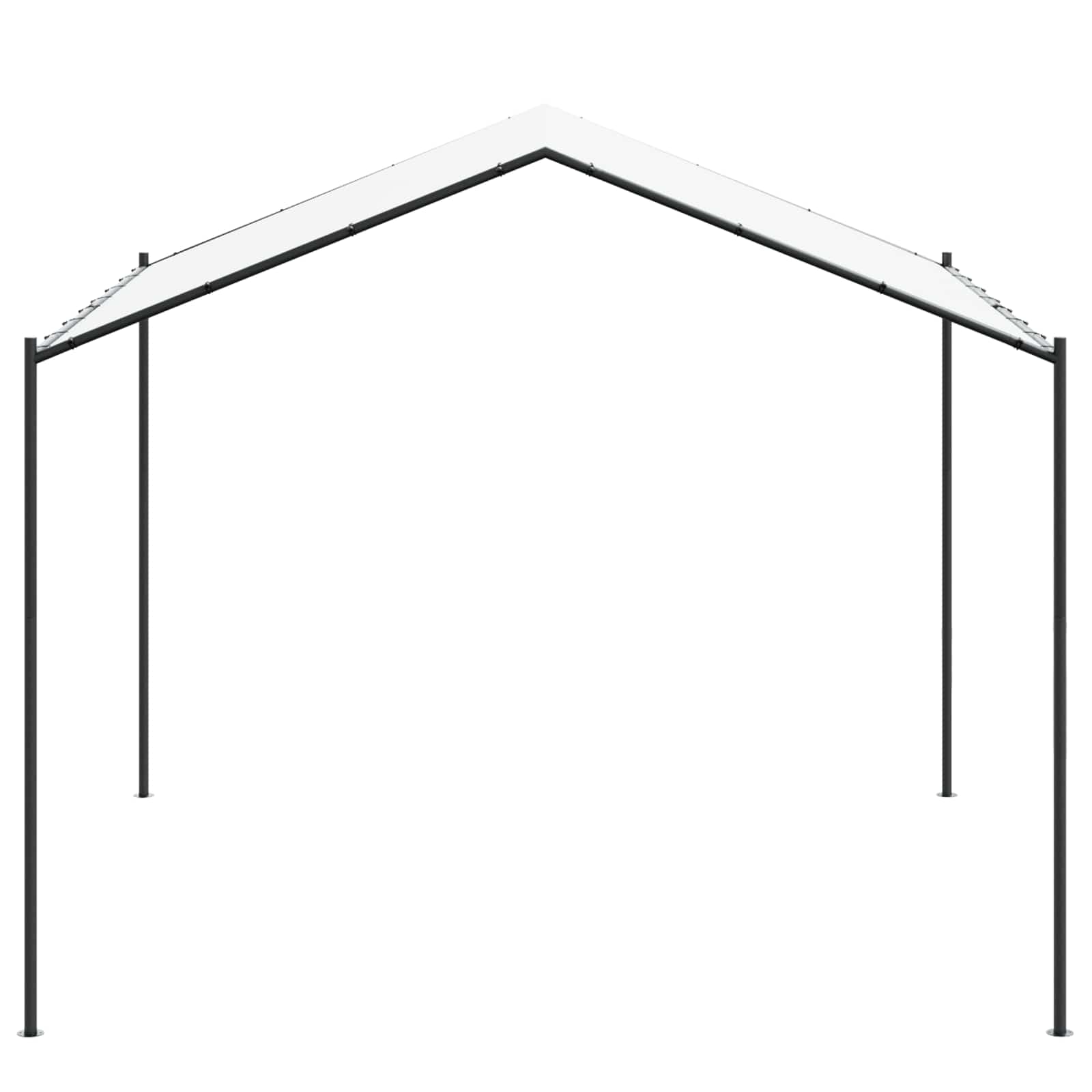Gazebo White 4 X 4 X 2.6 M Steel And Polyester