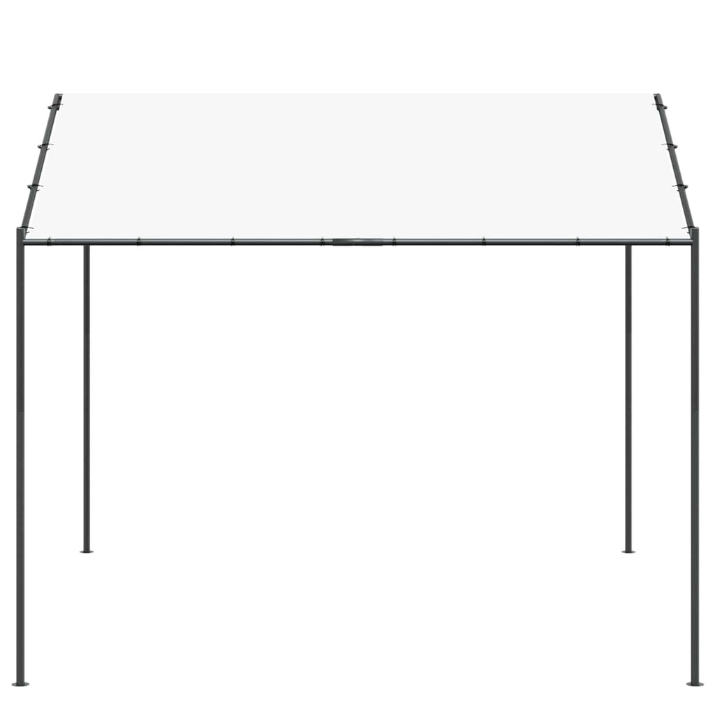 Gazebo White 4 X 4 X 2.6 M Steel And Polyester
