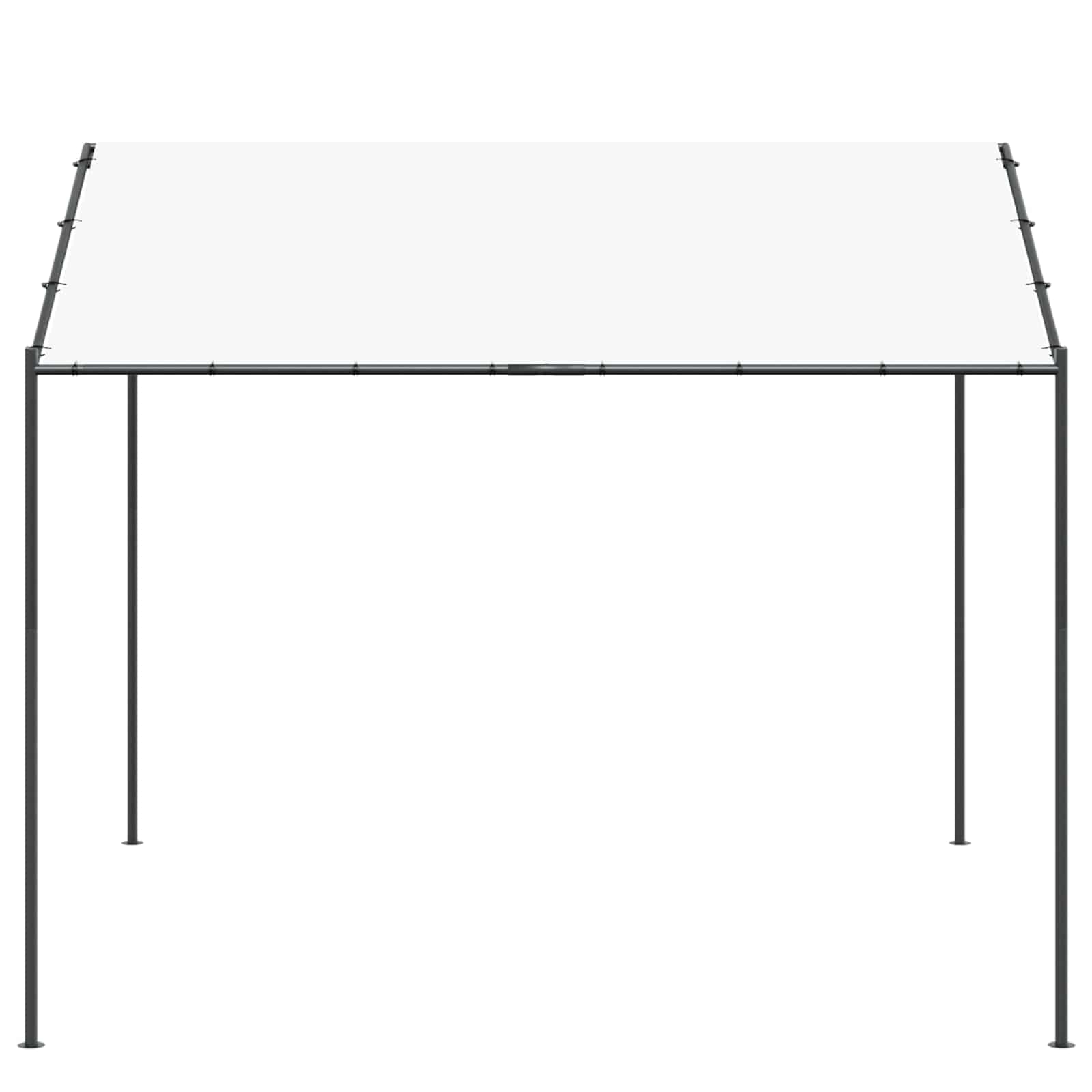 Gazebo White 4 X 4 X 2.6 M Steel And Polyester