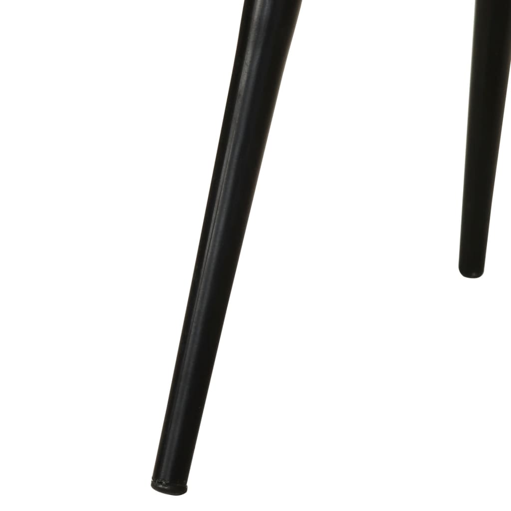 End Tables Round Coffee 3 Pcs Solid Wood Mango steel