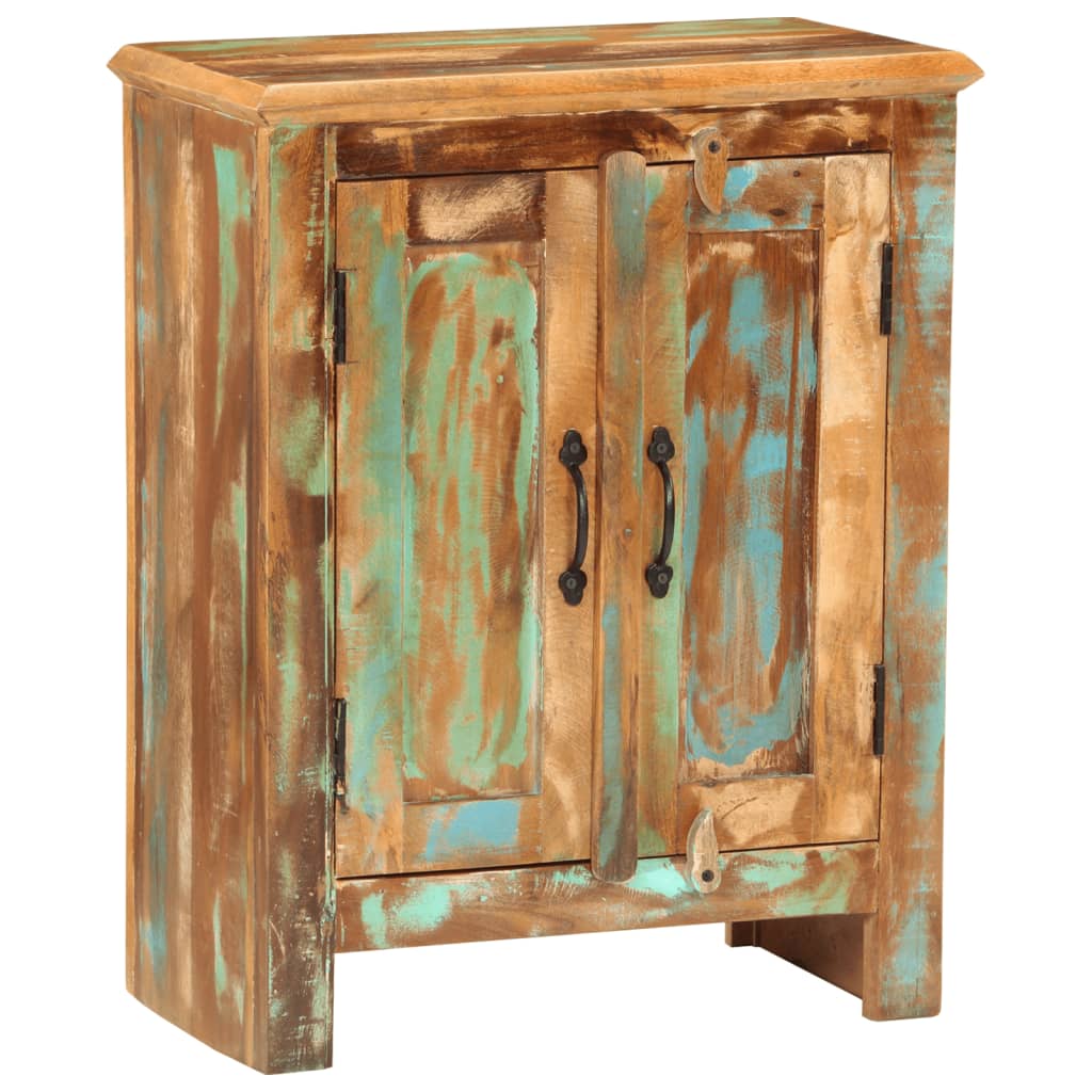 Sideboard With 2 Doors 55X30X70 Cm Solid Wood Reclaimed