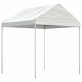 Gazebo With Roof White Polyethylene