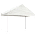 Gazebo With Roof White Polyethylene