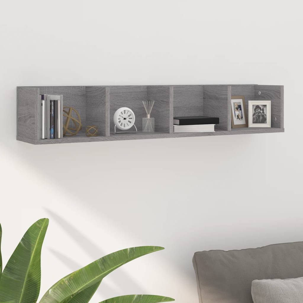 Cd Wall Shelf 100X18X18 Cm Engineered Wood