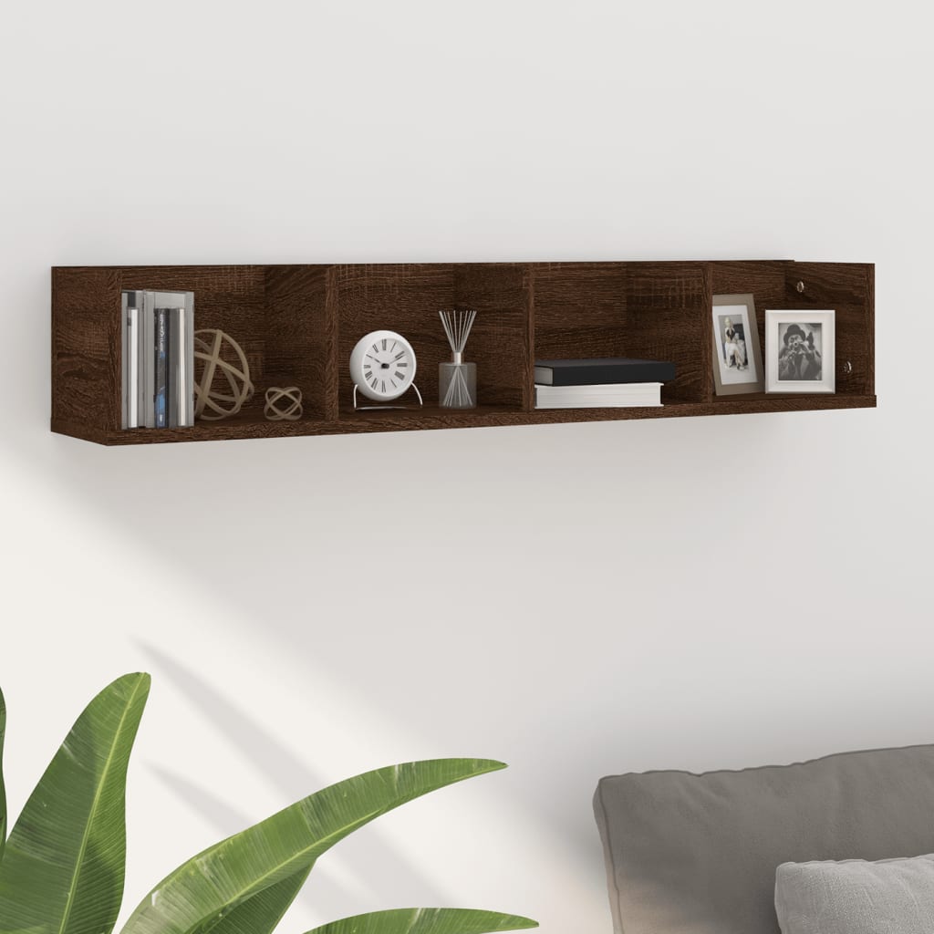 Cd Wall Shelf 100X18X18 Cm Engineered Wood