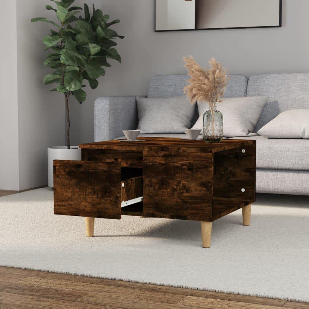 Coffee Table 55X55X36.5 Cm Engineered Wood