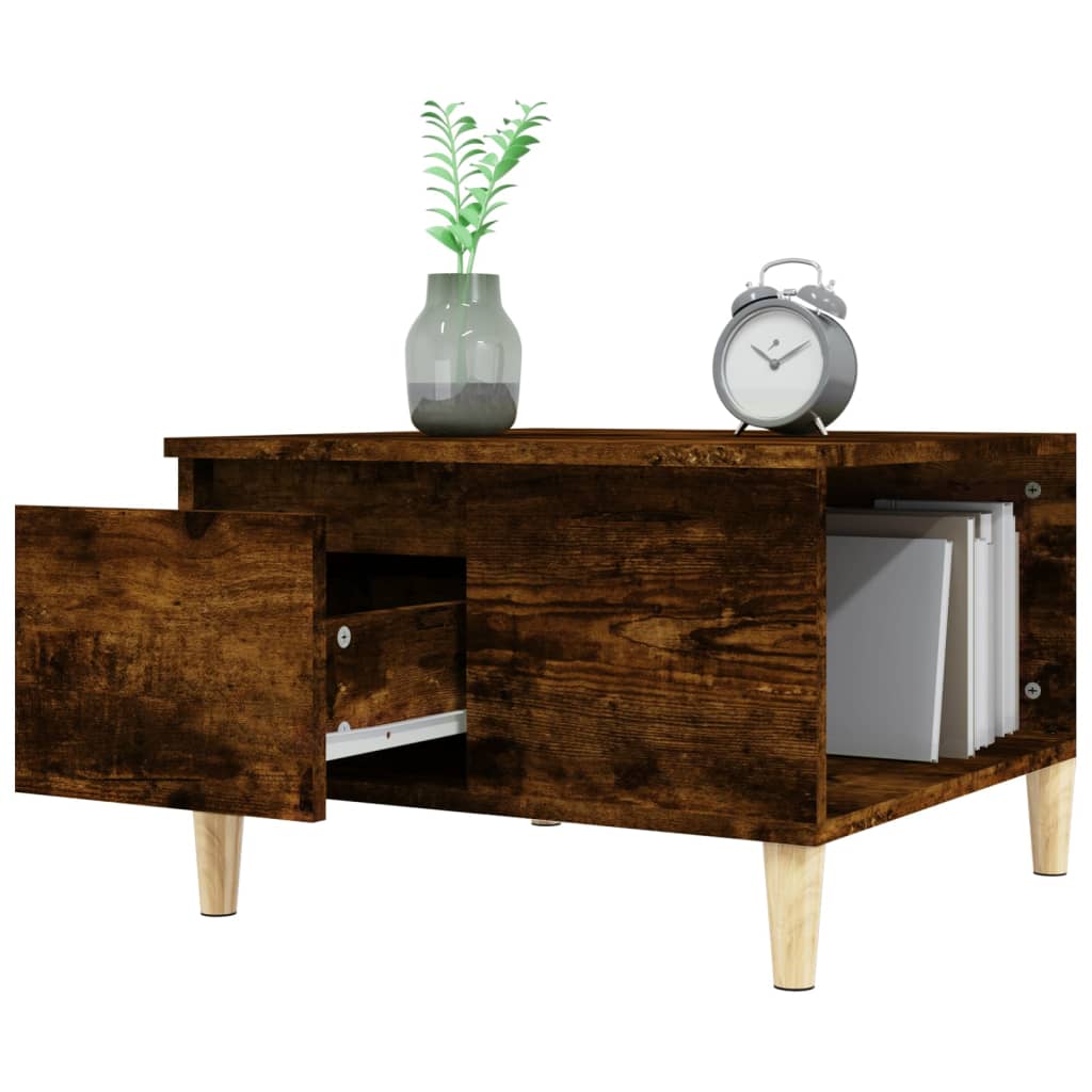 Coffee Table 55X55X36.5 Cm Engineered Wood
