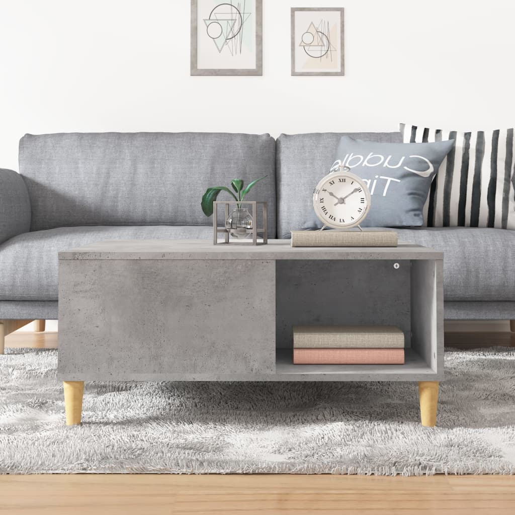 Coffee Table 80X80X36.5 Cm Engineered Wood
