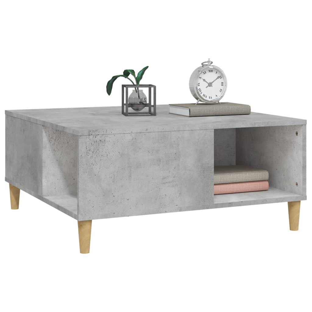 Coffee Table 80X80X36.5 Cm Engineered Wood