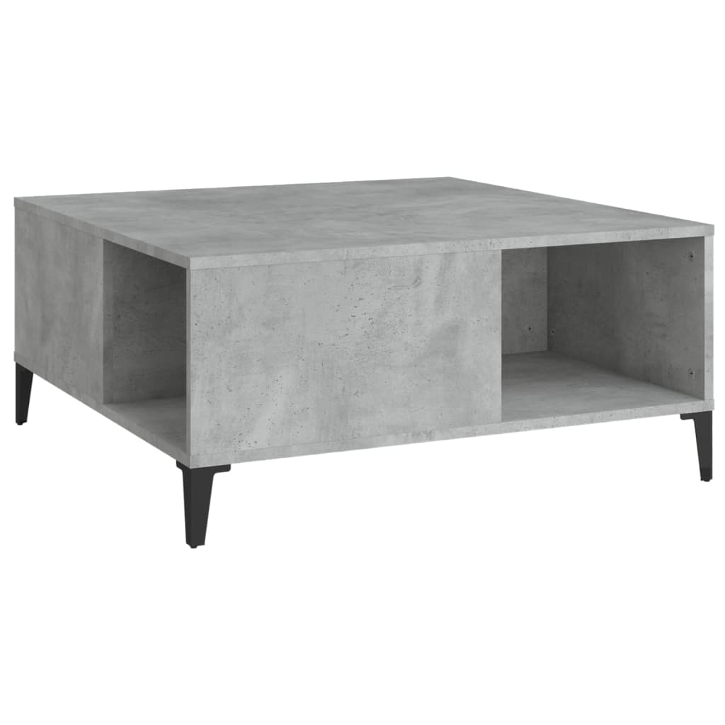 Coffee Table 80X80X36.5 Cm Engineered Wood