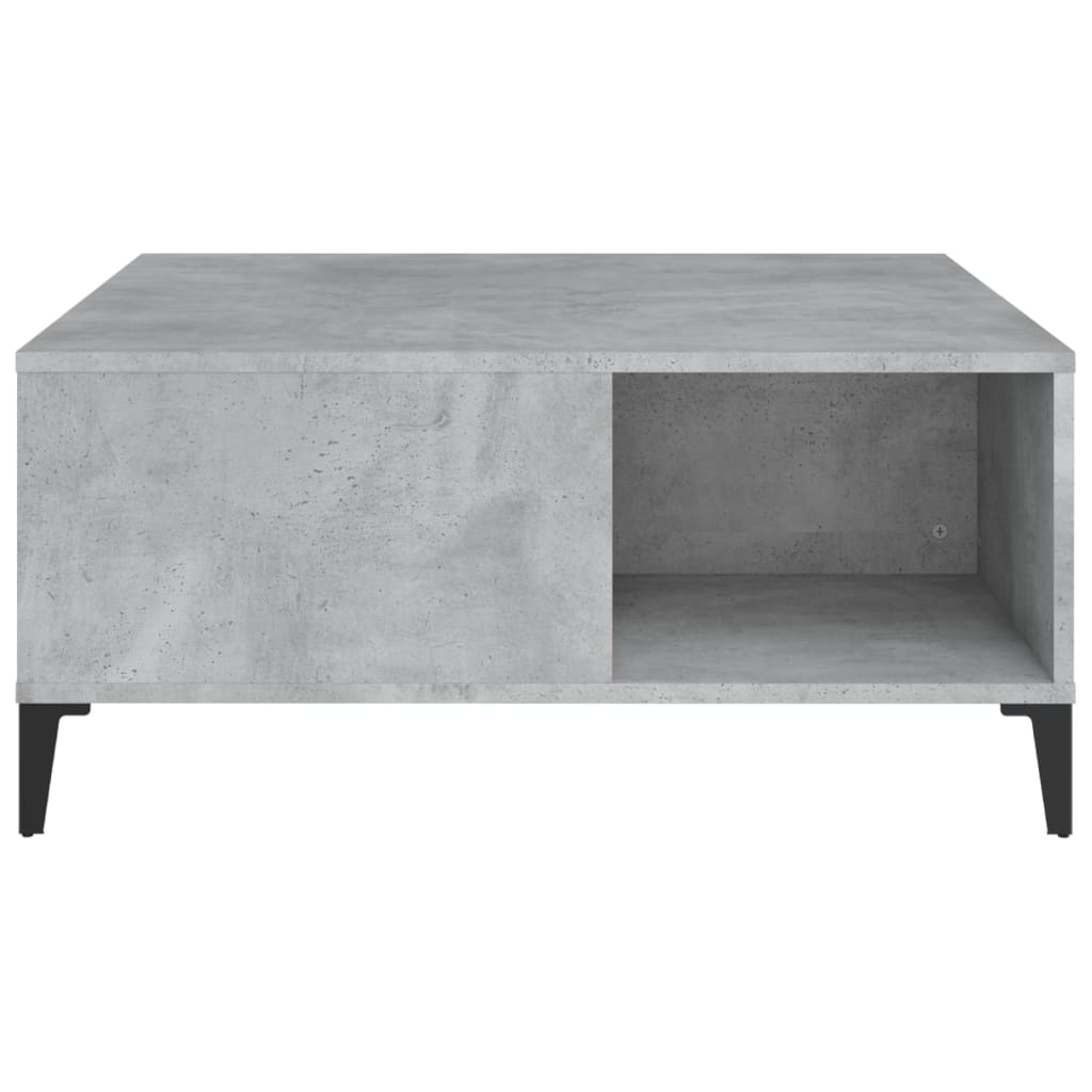 Coffee Table 80X80X36.5 Cm Engineered Wood