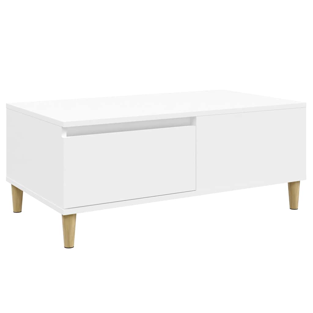 Coffee Table 90X50X36.5 Cm Engineered Wood Black Brown Oak Concrete Grey White 9