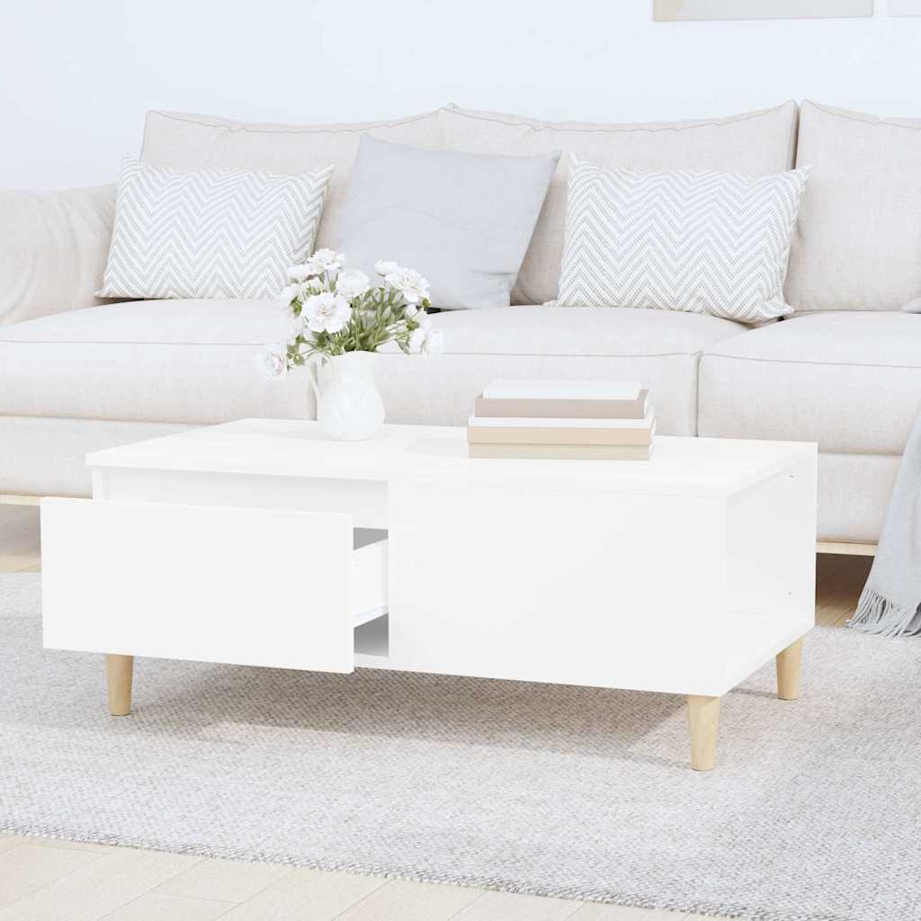 Coffee Table 90X50X36.5 Cm Engineered Wood Black Brown Oak Concrete Grey White 9