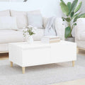 Coffee Table 90X50X36.5 Cm Engineered Wood Black Brown Oak Concrete Grey White 9