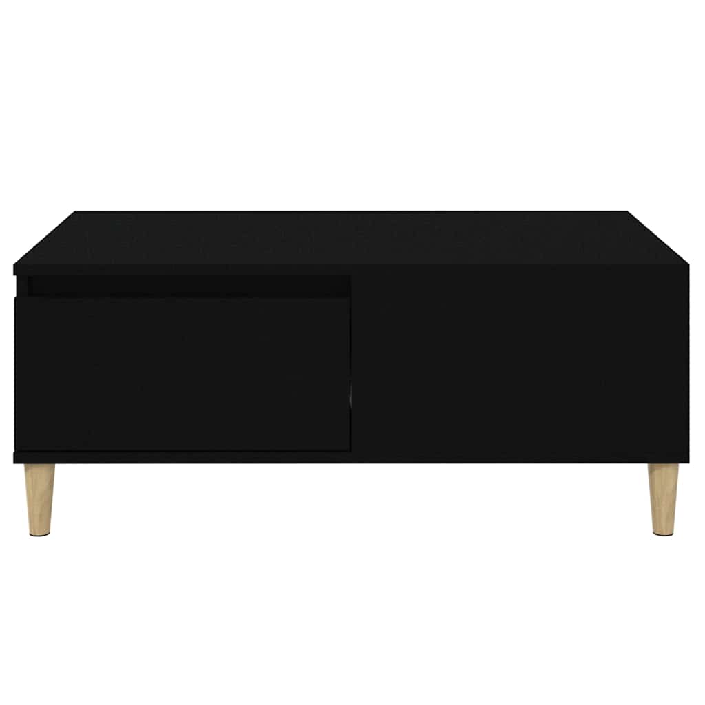 Coffee Table 90X50X36.5 Cm Engineered Wood Black Brown Oak Concrete Grey White 9