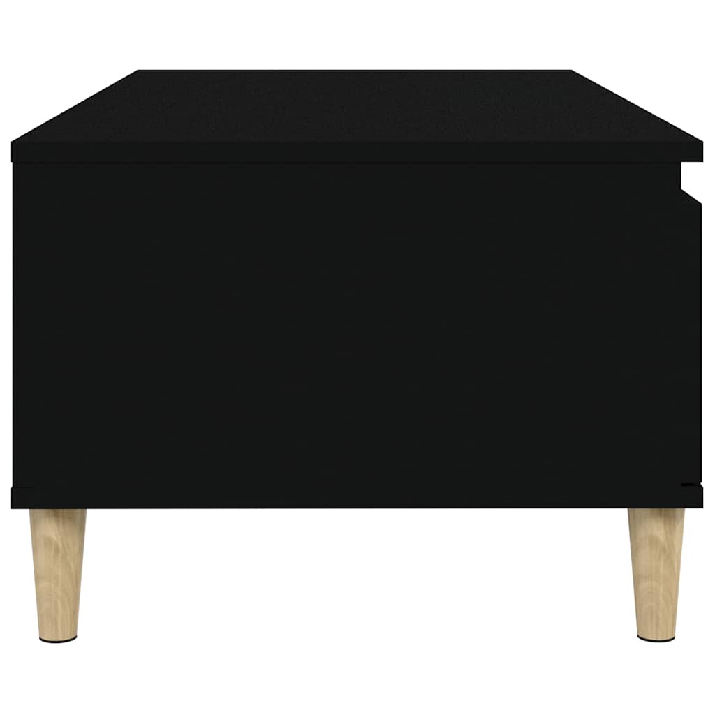 Coffee Table 90X50X36.5 Cm Engineered Wood Black Brown Oak Concrete Grey White 9