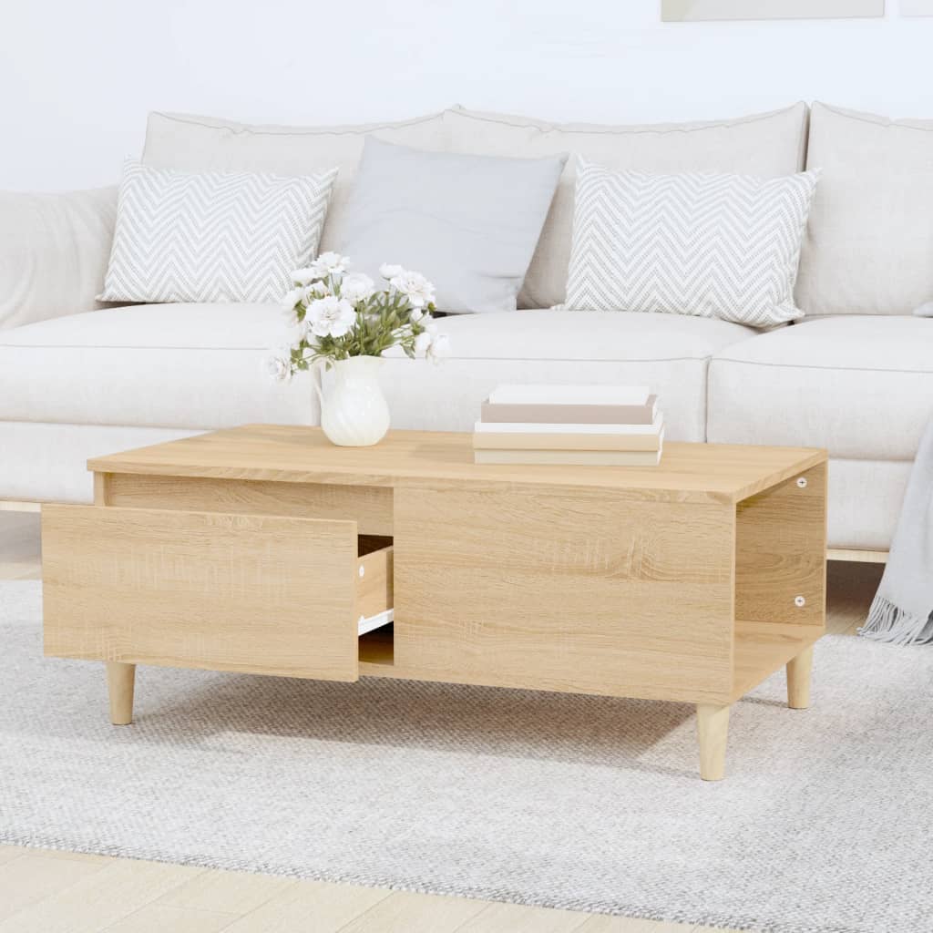 Coffee Table 90X50X36.5 Cm Engineered Wood