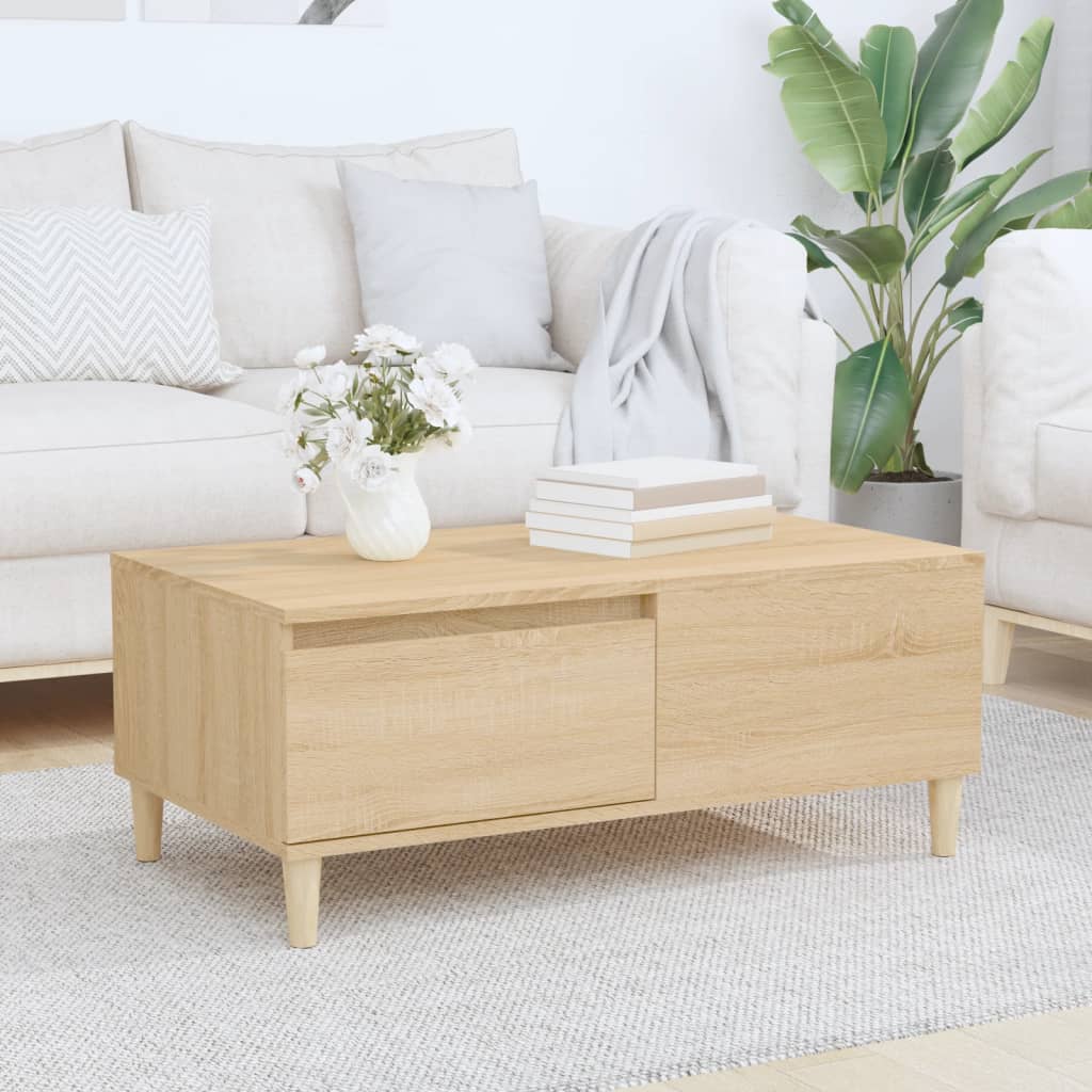 Coffee Table 90X50X36.5 Cm Engineered Wood