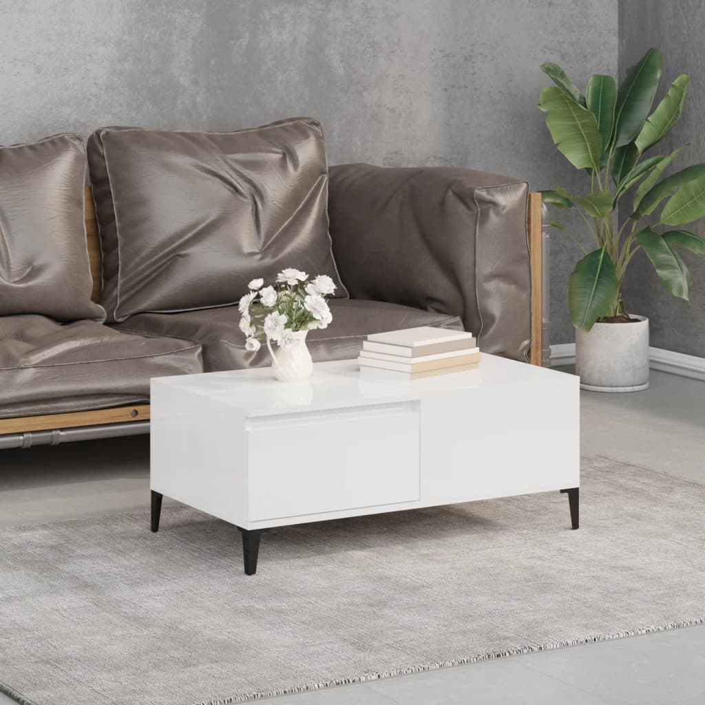 Coffee Table 90X50X36.5 Cm Engineered Wood