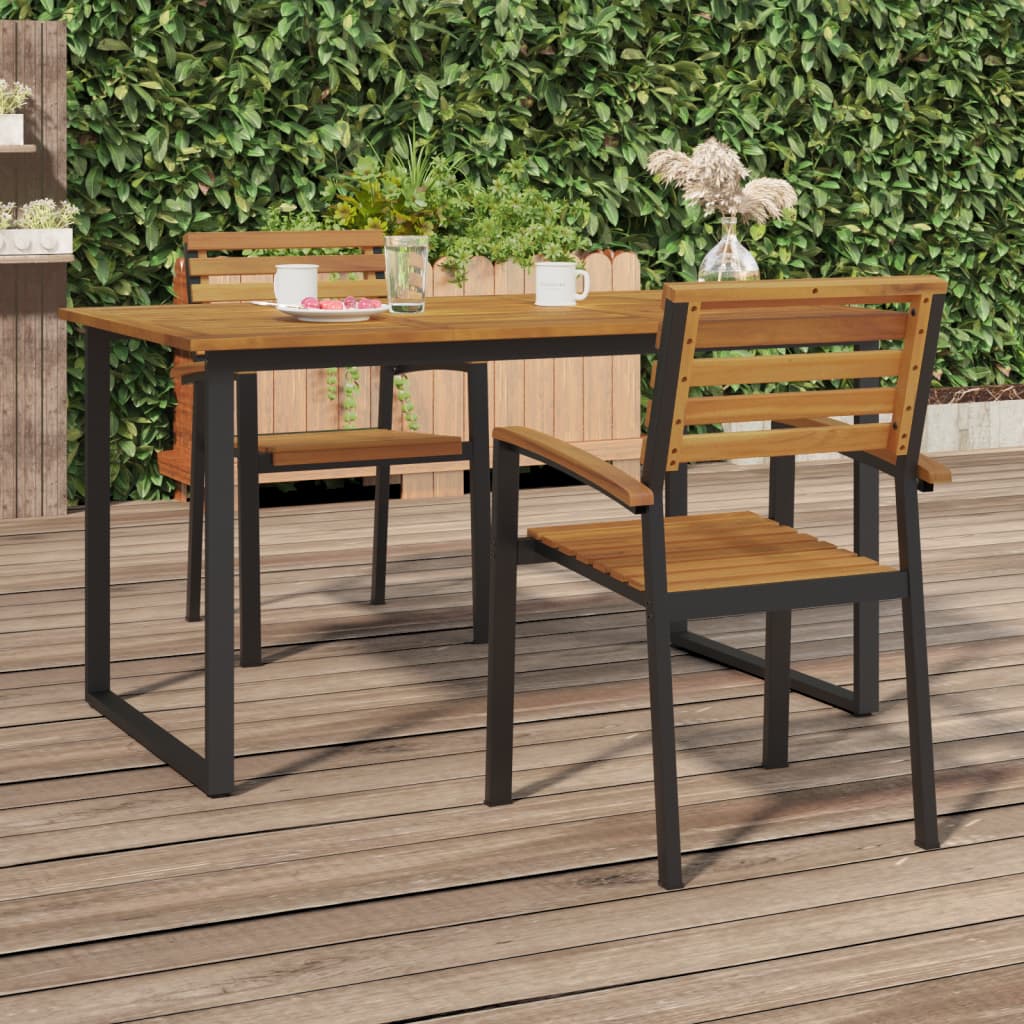 Garden Chair 6 Pcs Brown 56 X 57 X 87 Cm Solid Acacia Wood