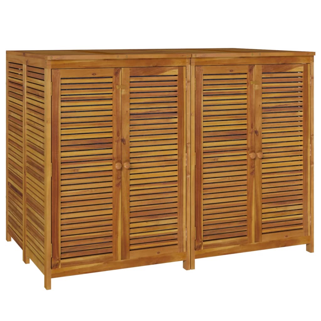 Outdoor Storage Boxes Large Garden Box Acacia Wood Cushion Chest 280Cm Lockable