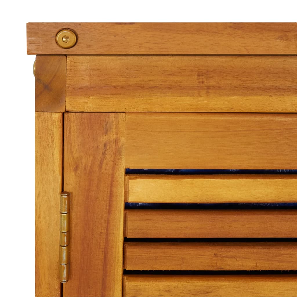Outdoor Storage Boxes Large Garden Box Acacia Wood Cushion Chest 280Cm Lockable
