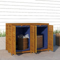 Outdoor Storage Boxes Large Garden Box Acacia Wood Cushion Chest 280Cm Lockable