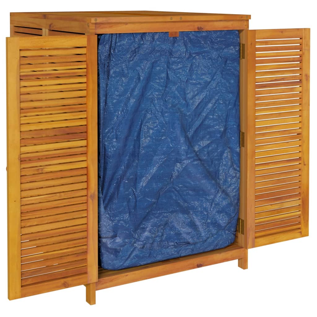 Outdoor Storage Boxes Large Garden Box Acacia Wood Cushion Chest 280cm Lockable