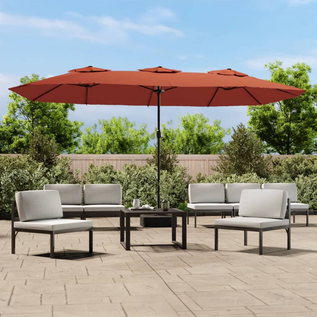 Double-Head Garden Parasol 449X265 Cm