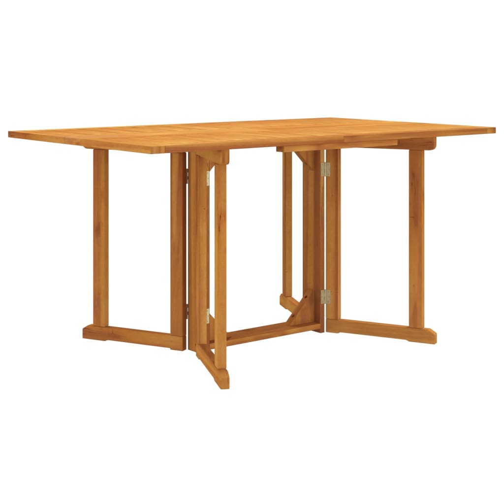 Outdoor Table Folding Butterfly Garden Solid Wood Teak 120 x 70 x 75 cm Foldable
