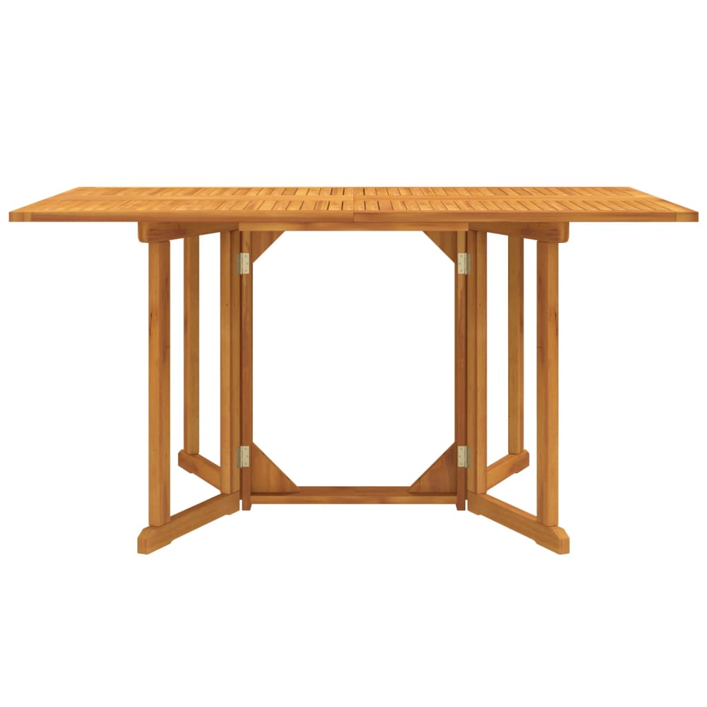 Outdoor Table Folding Butterfly Garden Solid Wood Teak 120 x 70 x 75 cm Foldable