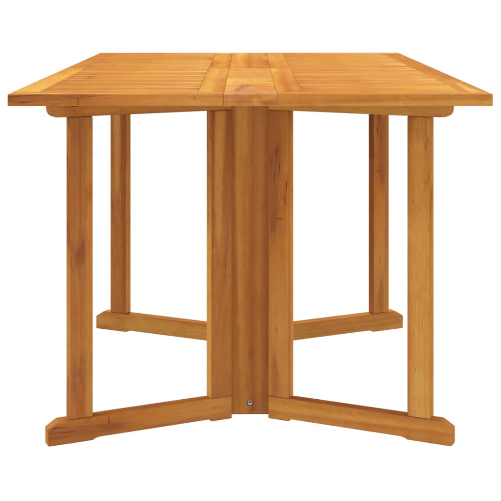 Outdoor Table Folding Butterfly Garden Solid Wood Teak 120 x 70 x 75 cm Foldable