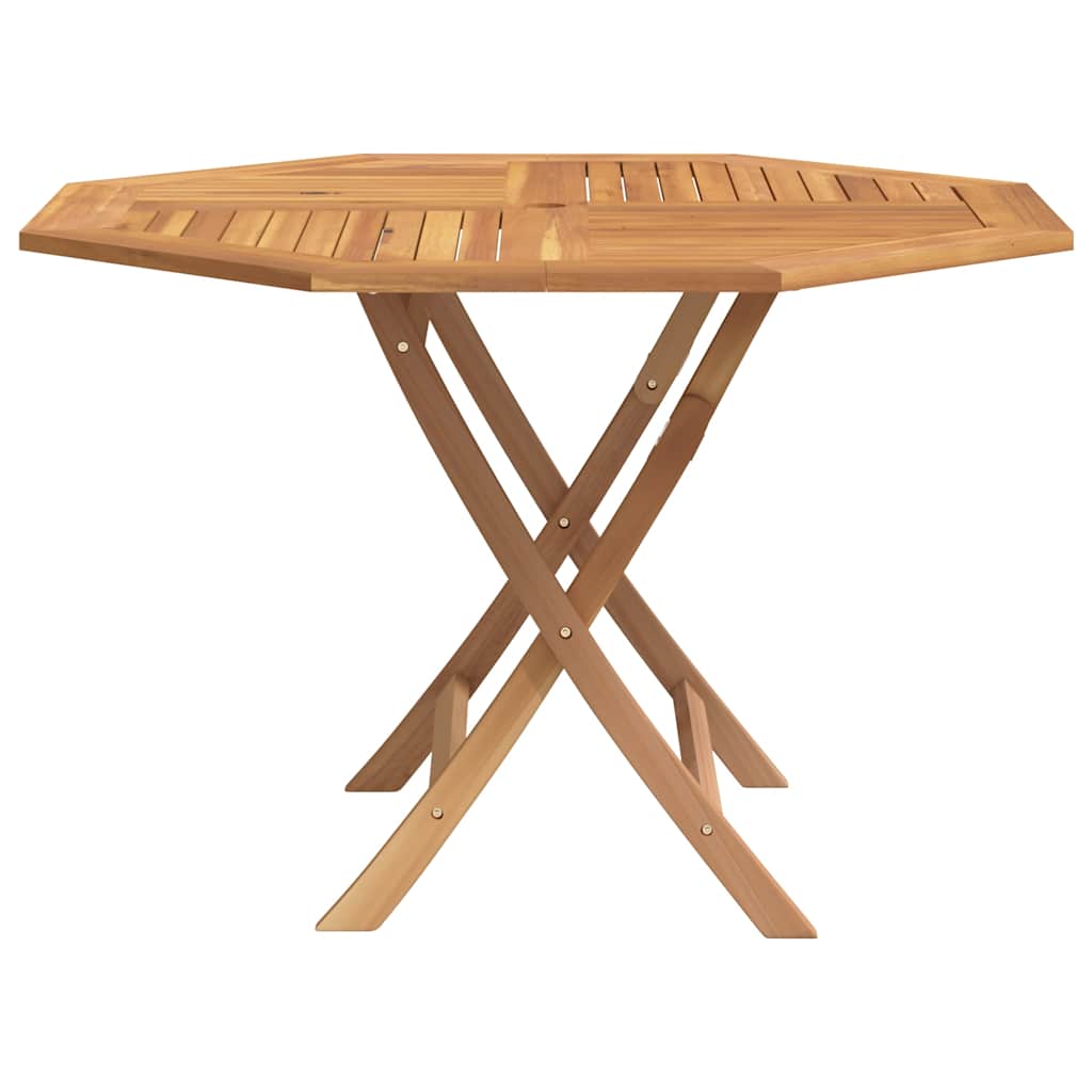 Folding Garden Table 110X110X75 Cm Solid Wood Teak