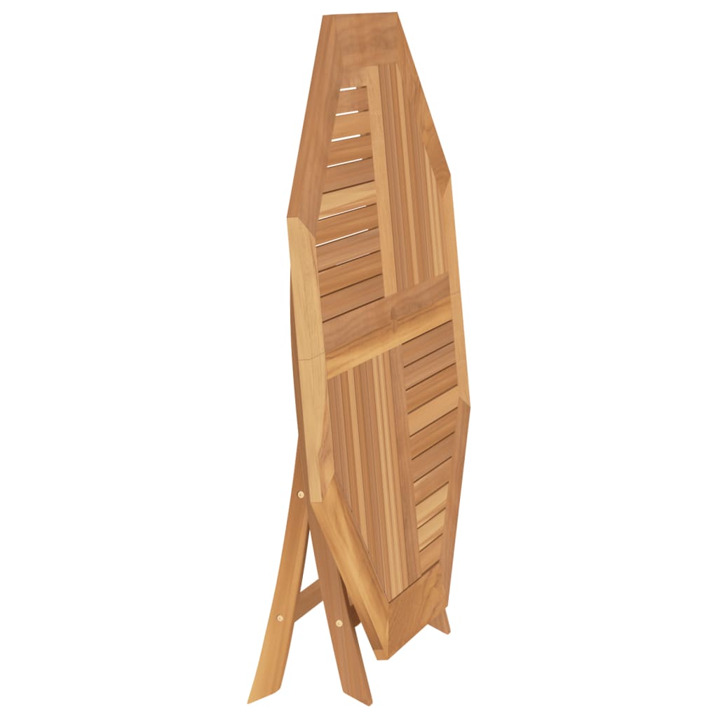 Folding Garden Table 110X110X75 Cm Solid Wood Teak